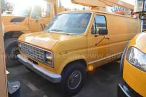 1991 Ford E350 Cargo Van With Bucket Lift